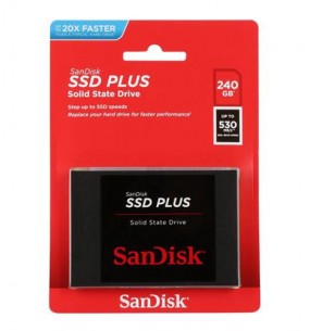 SANDISK 240GB PLUS 2.5" SATA II SSD READ 530MB/S