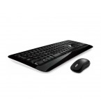 Microsoft Wireless Desktop 850 Wireless Keyboard &Mouse Black - USB 2.0 Wireless Optical - 1000 dpi - 3 Button - Scroll Wheel - QWERTY -Symmetrica