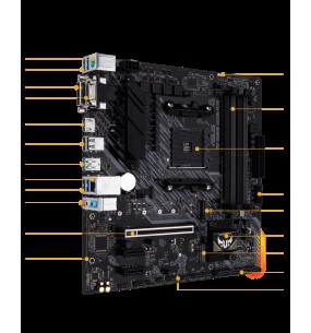 ASUS TUF GAMING A520M-PLUS Motherboards AM4 M.2 Aura Sync RGB GLan LAN HD