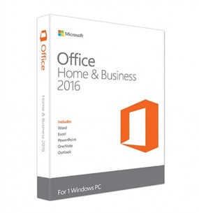 Microsoft Office 2016 Home & Business Medialess 1 User 1 Install Word, Excel, PowerPoint, Outlook