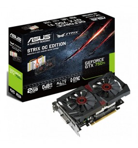 ASUS STRIX GTX 750 TI DIRECTCU II OVERCLOCKED 2GB GDDR5 PCI-E 3.0 DVI HDMI DISPLAY PORT